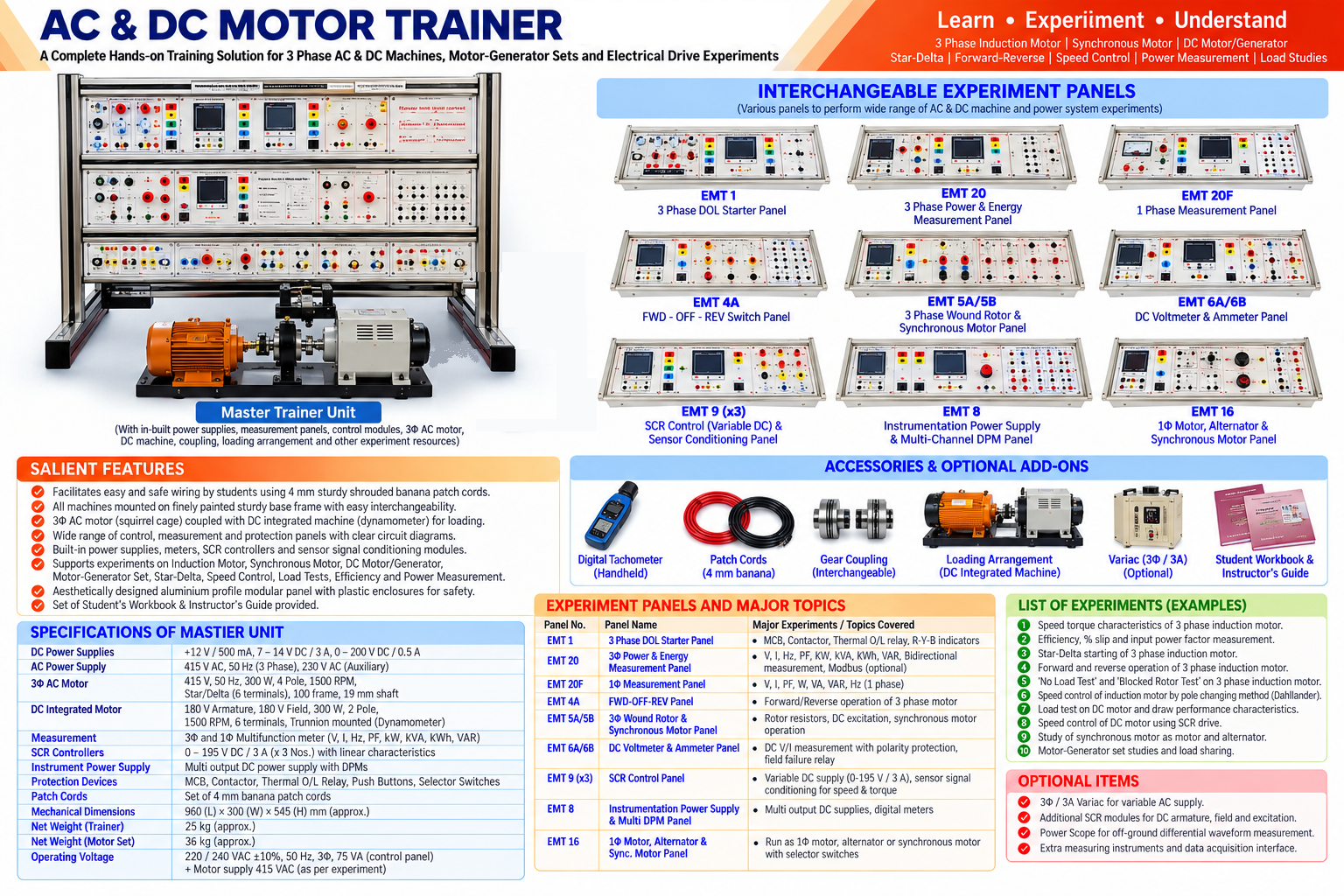 AC & DC Motor Trainer